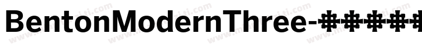 BentonModernThree字体转换