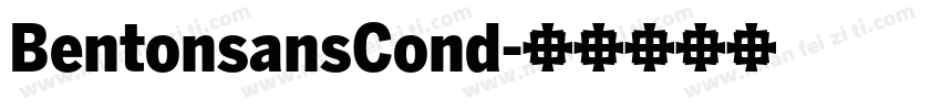 BentonsansCond字体转换