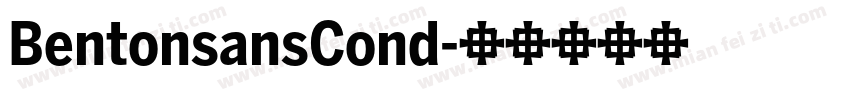 BentonsansCond字体转换