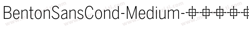 BentonSansCond-Medium字体转换