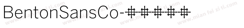 BentonSansCo字体转换