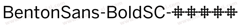 BentonSans-BoldSC字体转换