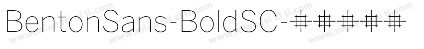 BentonSans-BoldSC字体转换