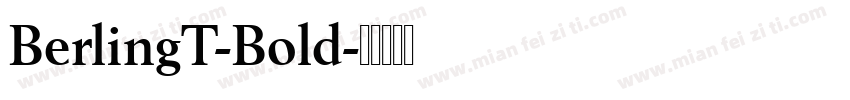 BerlingT-Bold字体转换