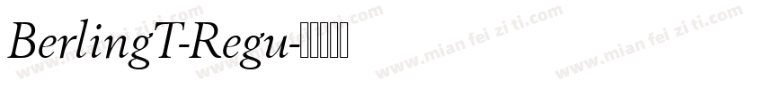 BerlingT-Regu字体转换