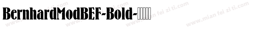 BernhardModBEF-Bold字体转换