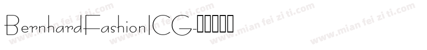 BernhardFashionICG字体转换
