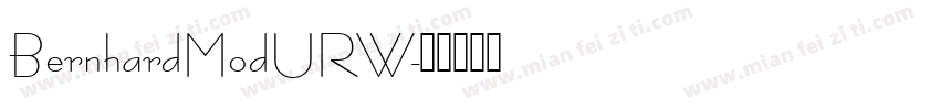 BernhardModURW字体转换