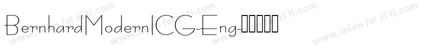 BernhardModernICG-Eng字体转换
