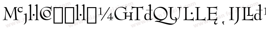 BernhardGotURW-ExtHe字体转换