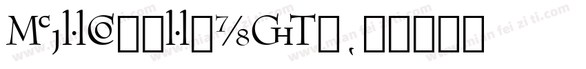 BernhardMod字体转换