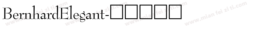 BernhardElegant字体转换
