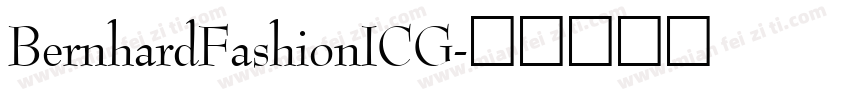 BernhardFashionICG字体转换
