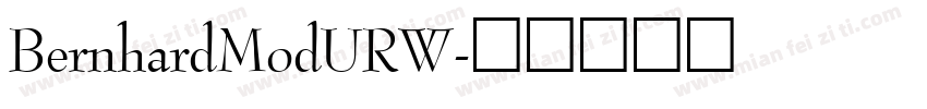 BernhardModURW字体转换