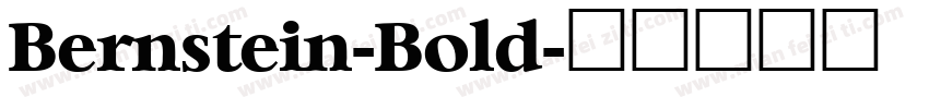Bernstein-Bold字体转换