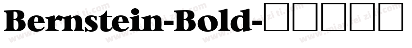 Bernstein-Bold字体转换
