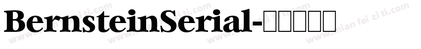 BernsteinSerial字体转换