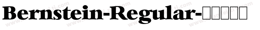 Bernstein-Regular字体转换