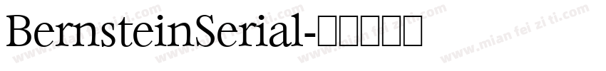 BernsteinSerial字体转换