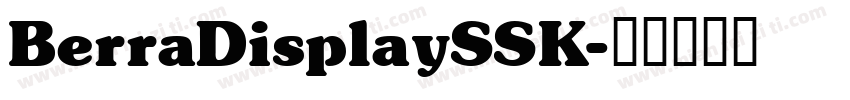 BerraDisplaySSK字体转换
