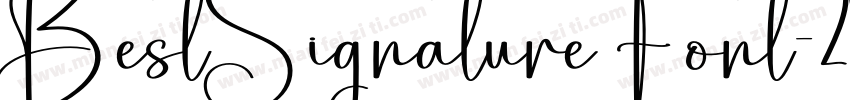 BestSignatureFont-2O7Pl字体转换
