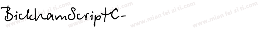 BickhamScriptC字体转换