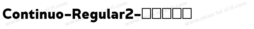 Continuo-Regular2字体转换