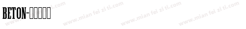 beton字体转换