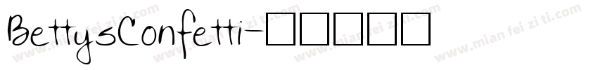 BettysConfetti字体转换
