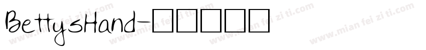 BettysHand字体转换