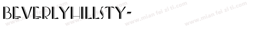 BeverlyHillsTy字体转换