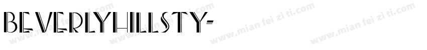BeverlyHillsTy字体转换