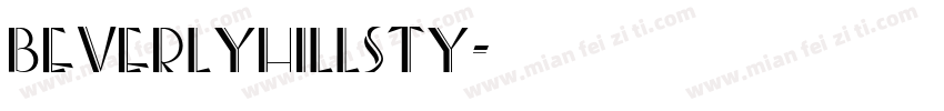 BeverlyHillsTy字体转换