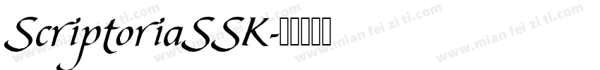 ScriptoriaSSK字体转换
