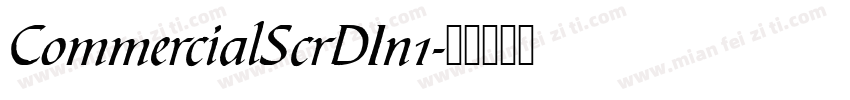 CommercialScrDIn1字体转换