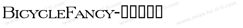 BicycleFancy字体转换