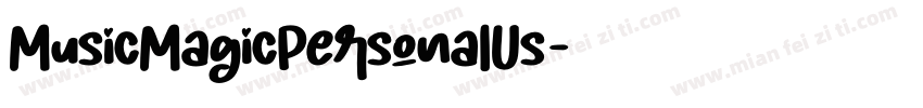 MusicMagicPersonalUs字体转换