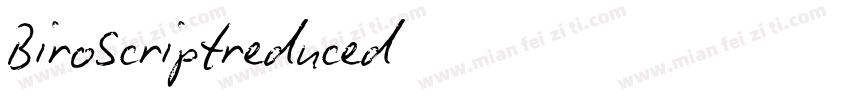 BiroScriptreduced字体转换