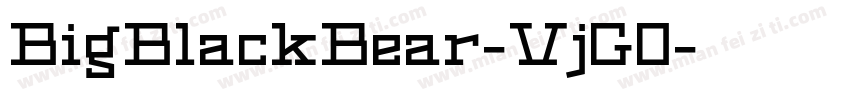 BigBlackBear-VjG0字体转换