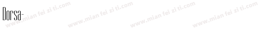 Dorsa字体转换