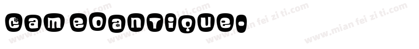 CameoAntique字体转换