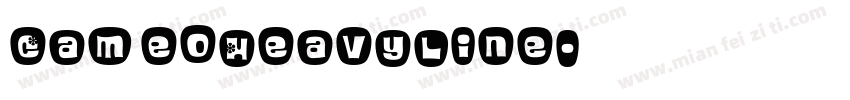 CameoHeavyline字体转换