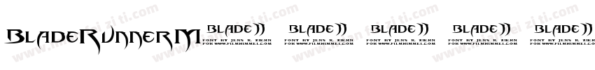 BladeRunnerM字体转换