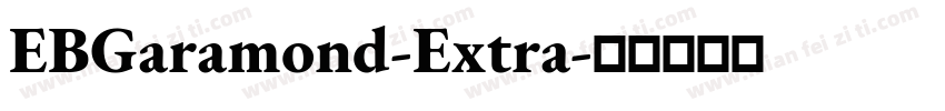 EBGaramond-Extra字体转换