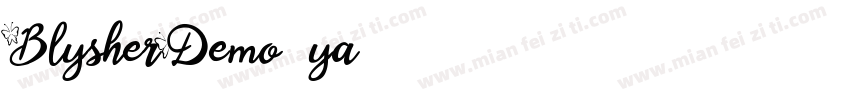 BlysherDemo-yaG3字体转换
