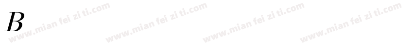 BodoniBauerBQ-Italic字体转换