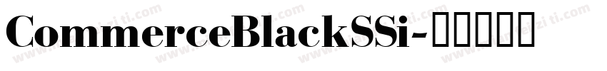 CommerceBlackSSi字体转换