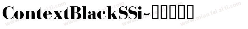 ContextBlackSSi字体转换
