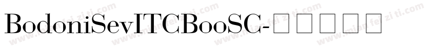 BodoniSevITCBooSC字体转换