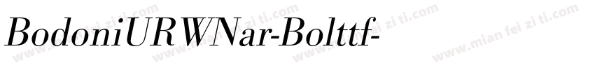 BodoniURWNar-Bolttf字体转换